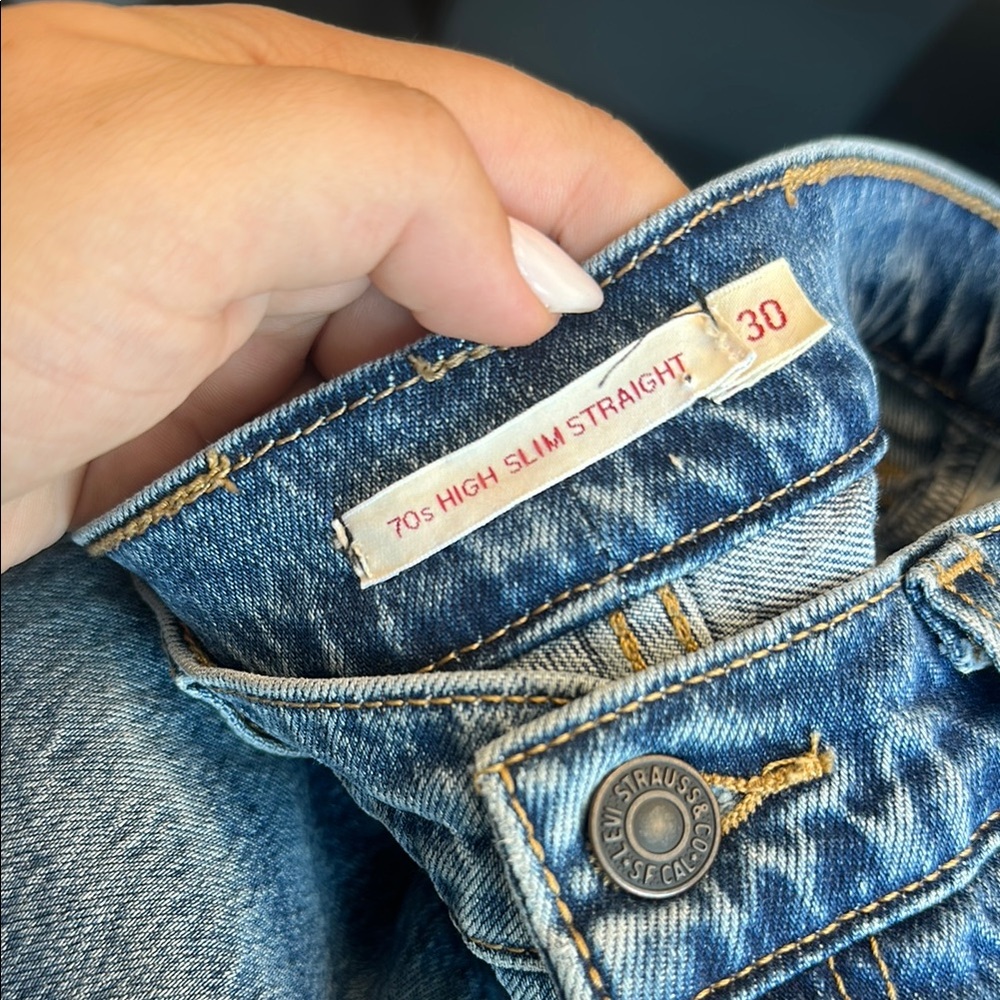 Levi's High Rise Blue Jeans - Picture 5 of 11